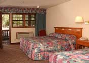 The motel rooms have either a private porch or balcony.(z7330)